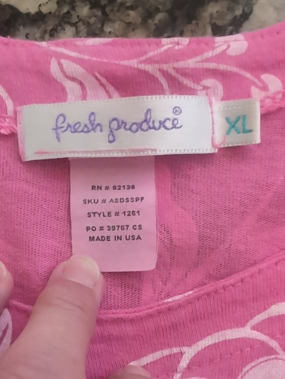 Sz L/XL Fresh Produce Pink Floral Scoop-Neck Shift Dress - Picture 6 of 7